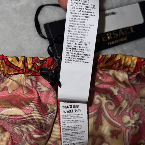 NWT 100% Silk Italian Versace Underwear Briefs - Picture 4 of 7